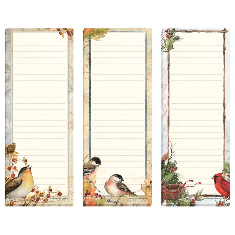 Current Seasonal Birds Magnetic Notepad Set â€“ Set of 12 Mini Memo Pads, 12 Designs, 30-Sheet Pads, 2Â½ x 6Â½ Inches, Shopping List, To-Do Notes, Printed in The USA - Image 5